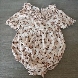 Rylee + Cru Liv Romper in Harvest rose